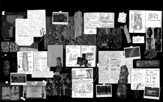 Black and white collage