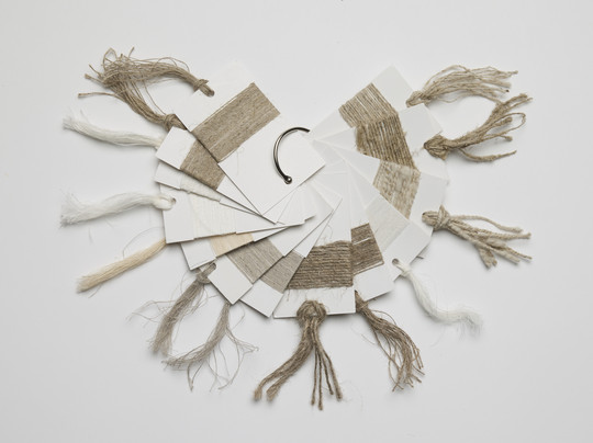 brown yarn samples
