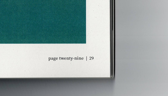Zoomed in picture of the page numbers in the down-right corner. The page number is written out both in numerical information and in text