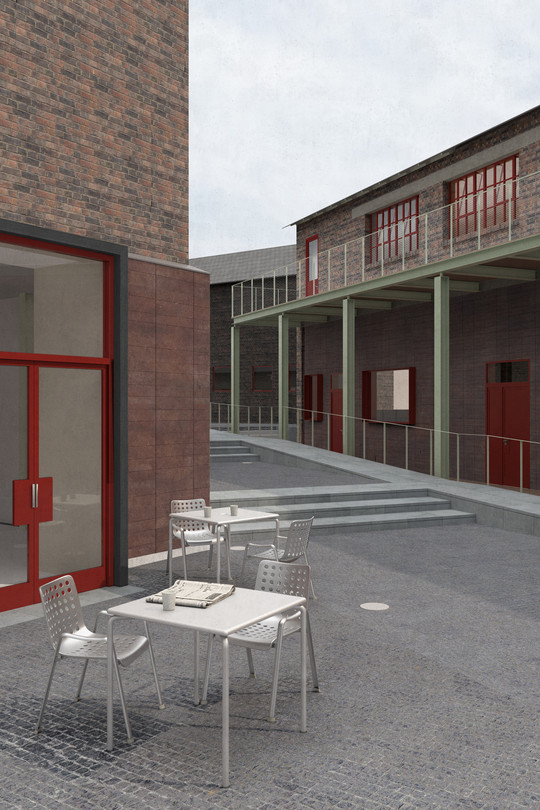 Rendering: Passage ved The Square