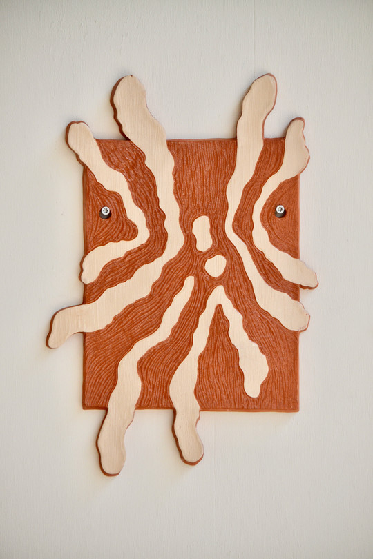 Wall piece with chromosome illustration