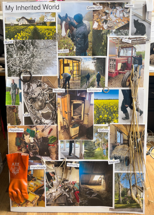 My Inherited World. This is a collage of all my farm influences.