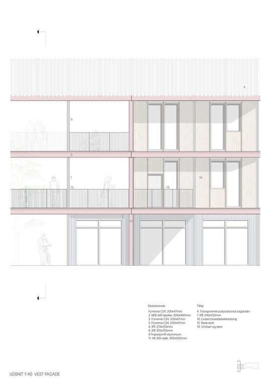 Facade udnsit 1:40