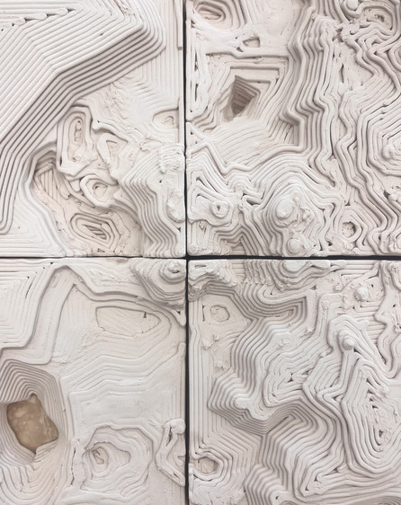 detail of 3d printed tiles