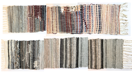 Final textile piece in sections