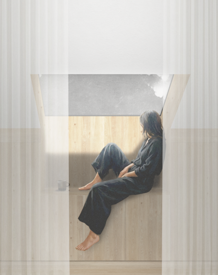 Women sitting by window