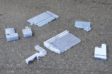 Modeller, De Gule Bygninger, 1:500