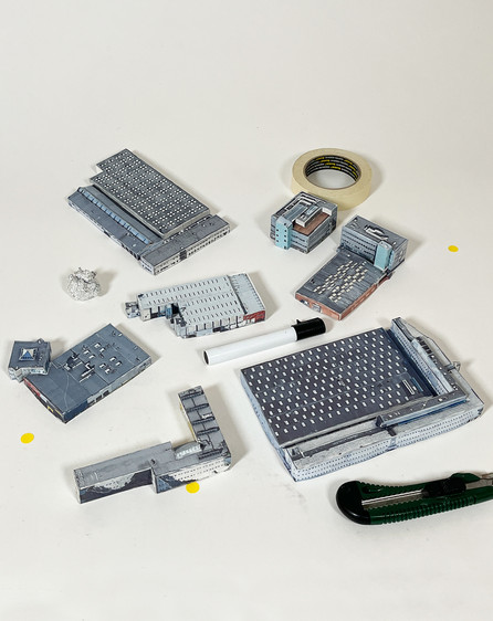 1:500 modeller af industribygninger
