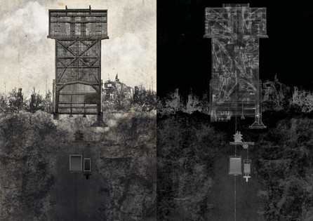speculative section drawings of Krystyna Tower