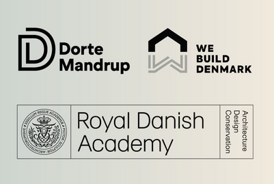 Logoer: Dorte Mandrup, We Build Denmark, Royal Danish Academy - Architecture, Design, Conservation