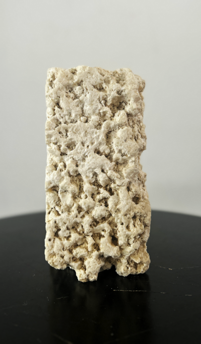 limestone penetrated by humidity