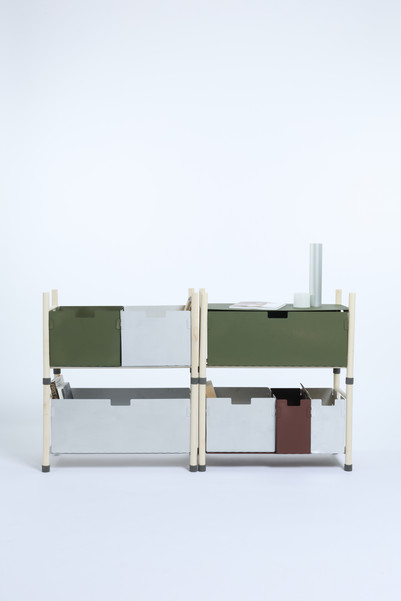 Traveller Shelf in different setting 