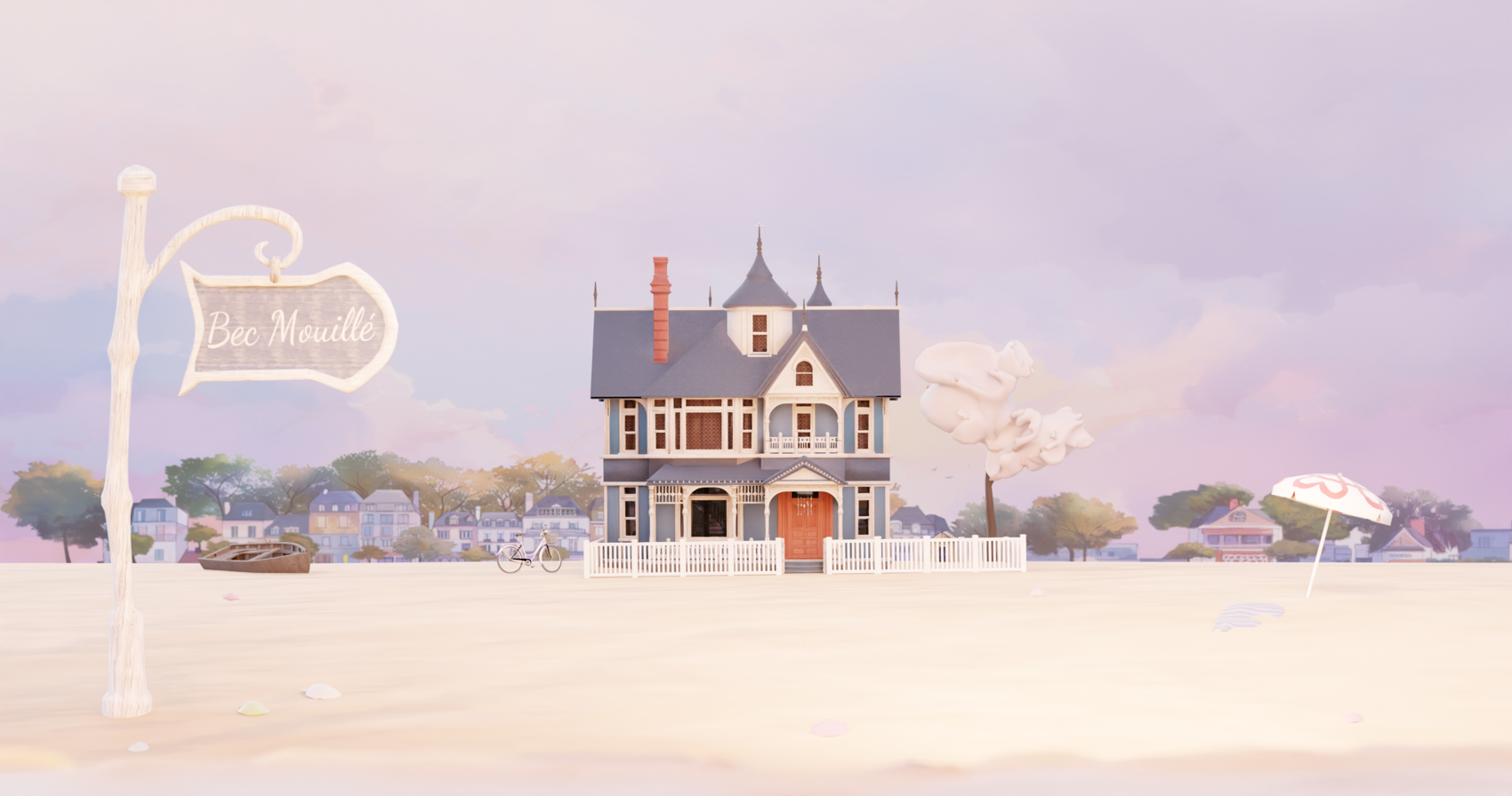 Shadows of Trouville-sur-Mer Entry Scene