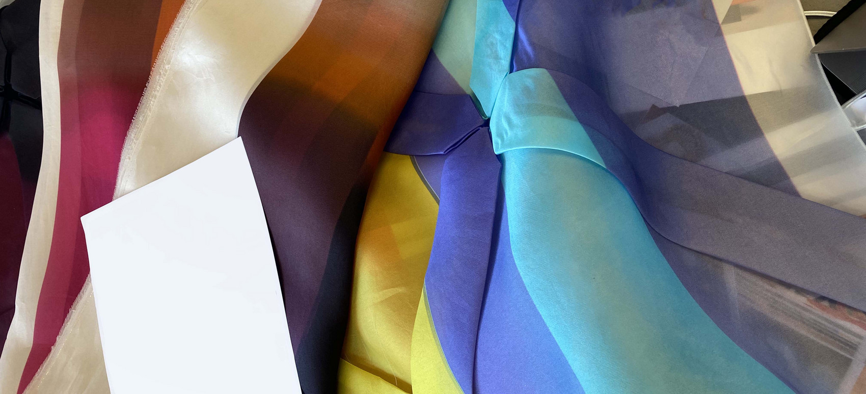 Pleated Colour Close up