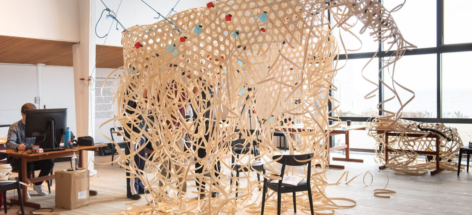 Weaving in proces