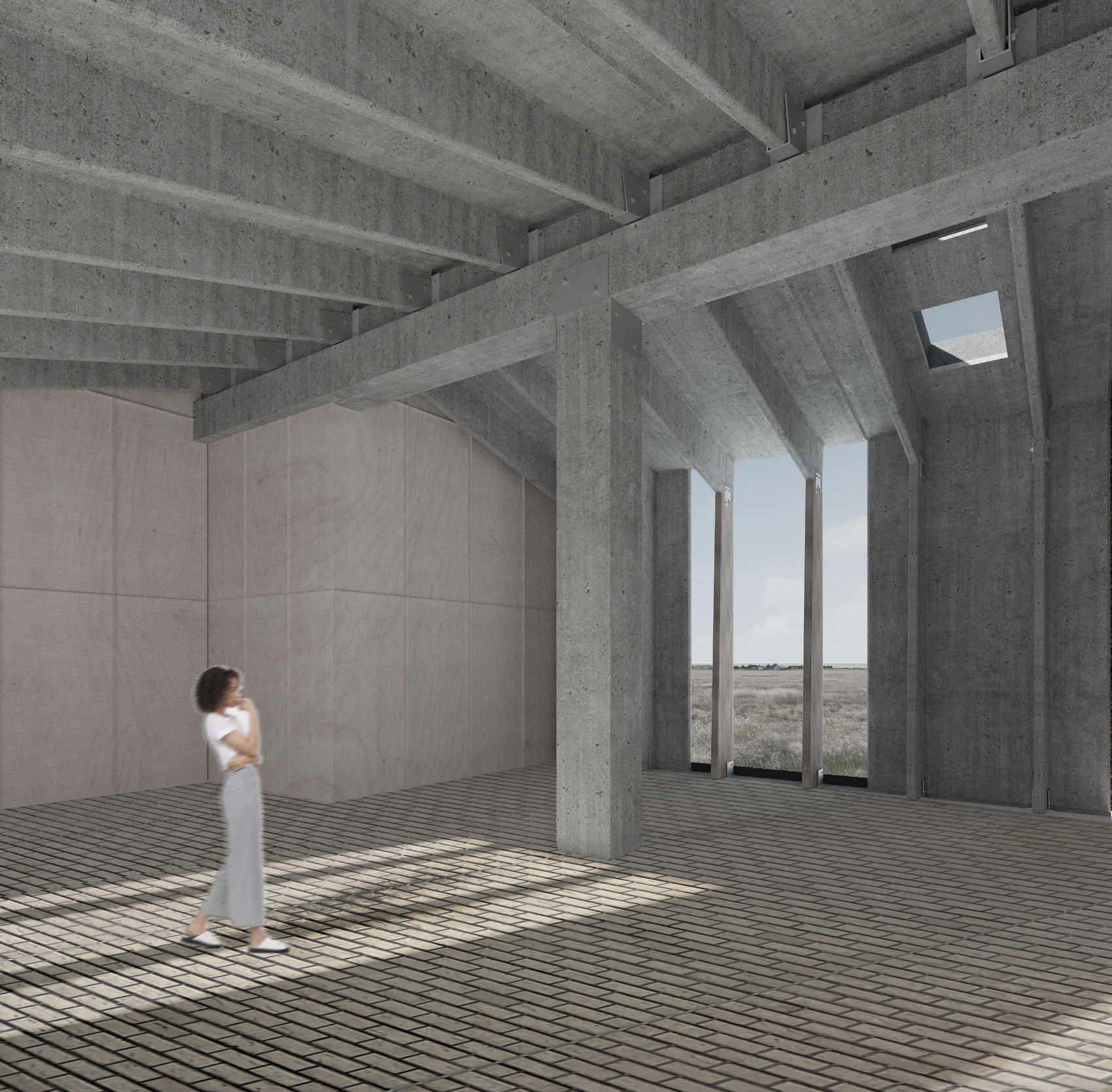 Scale Understanding – The Intersection of Reused Concrete components as the building’s load-bearing backbone