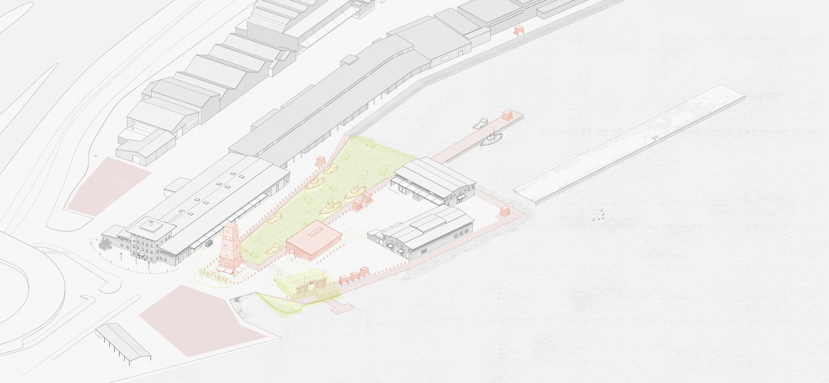 Proposal KAJEN, Isometric drawing 1:200