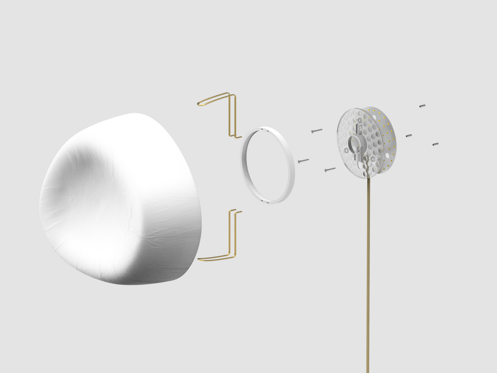 Exploded View of Lamp Construction