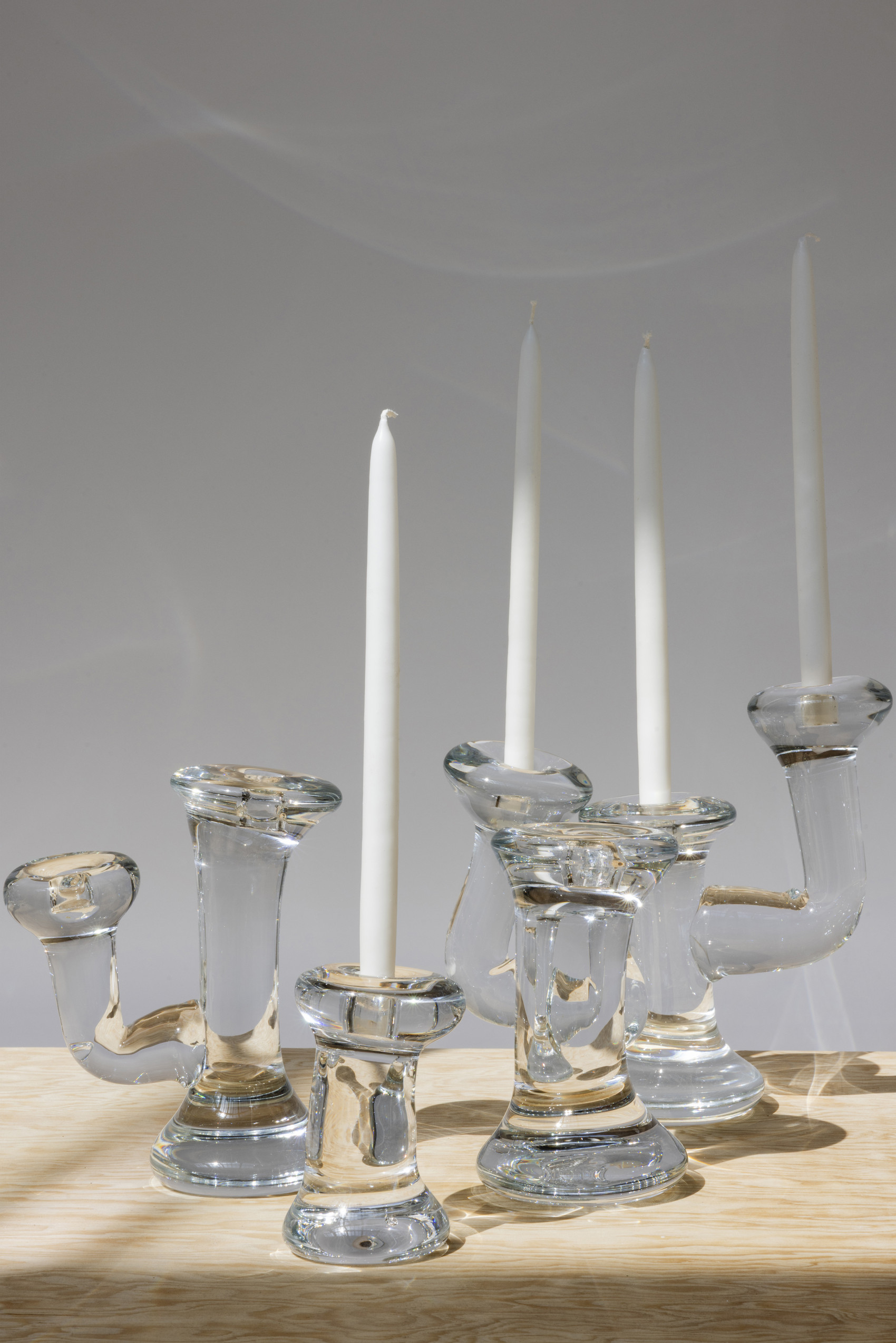 Candelabra and candleholders