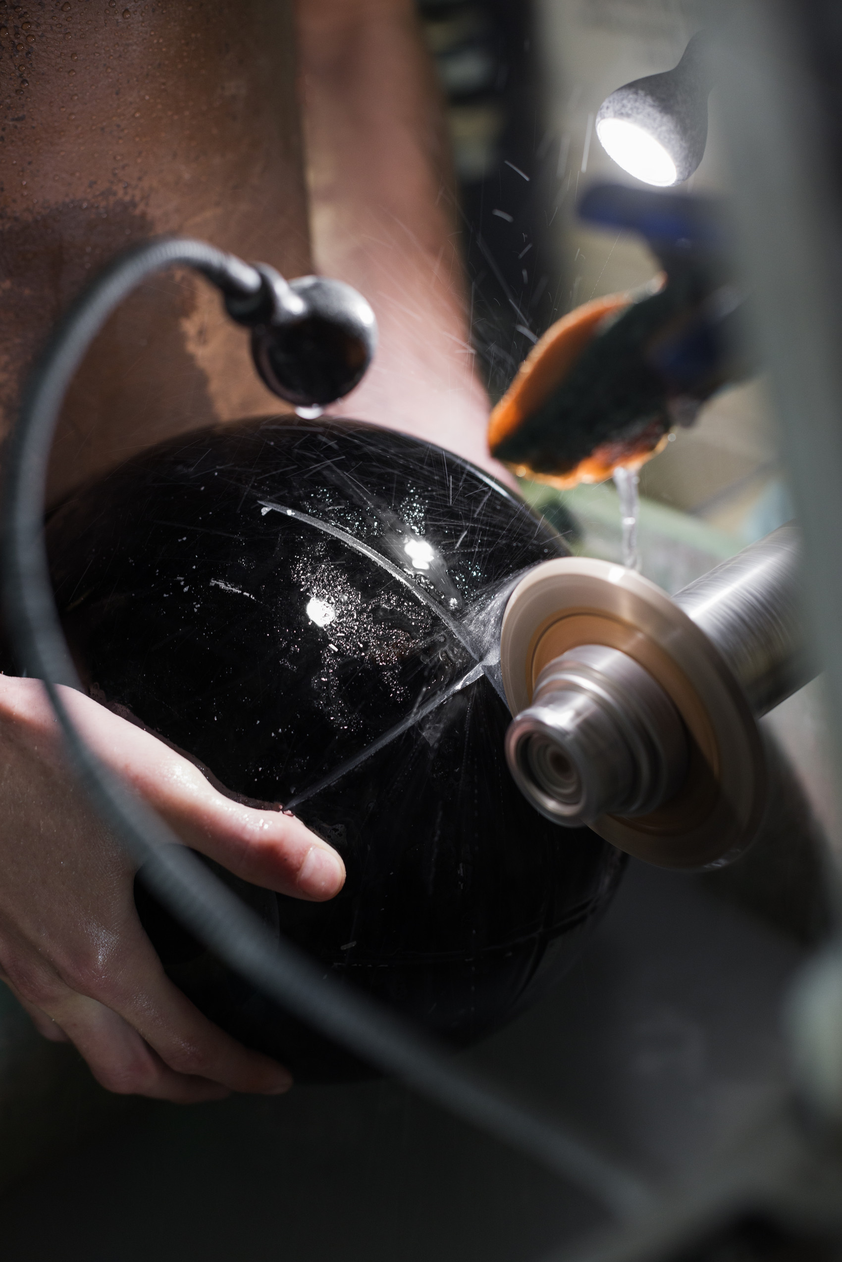 Decorative cutting on the diamond lathe, Cold working