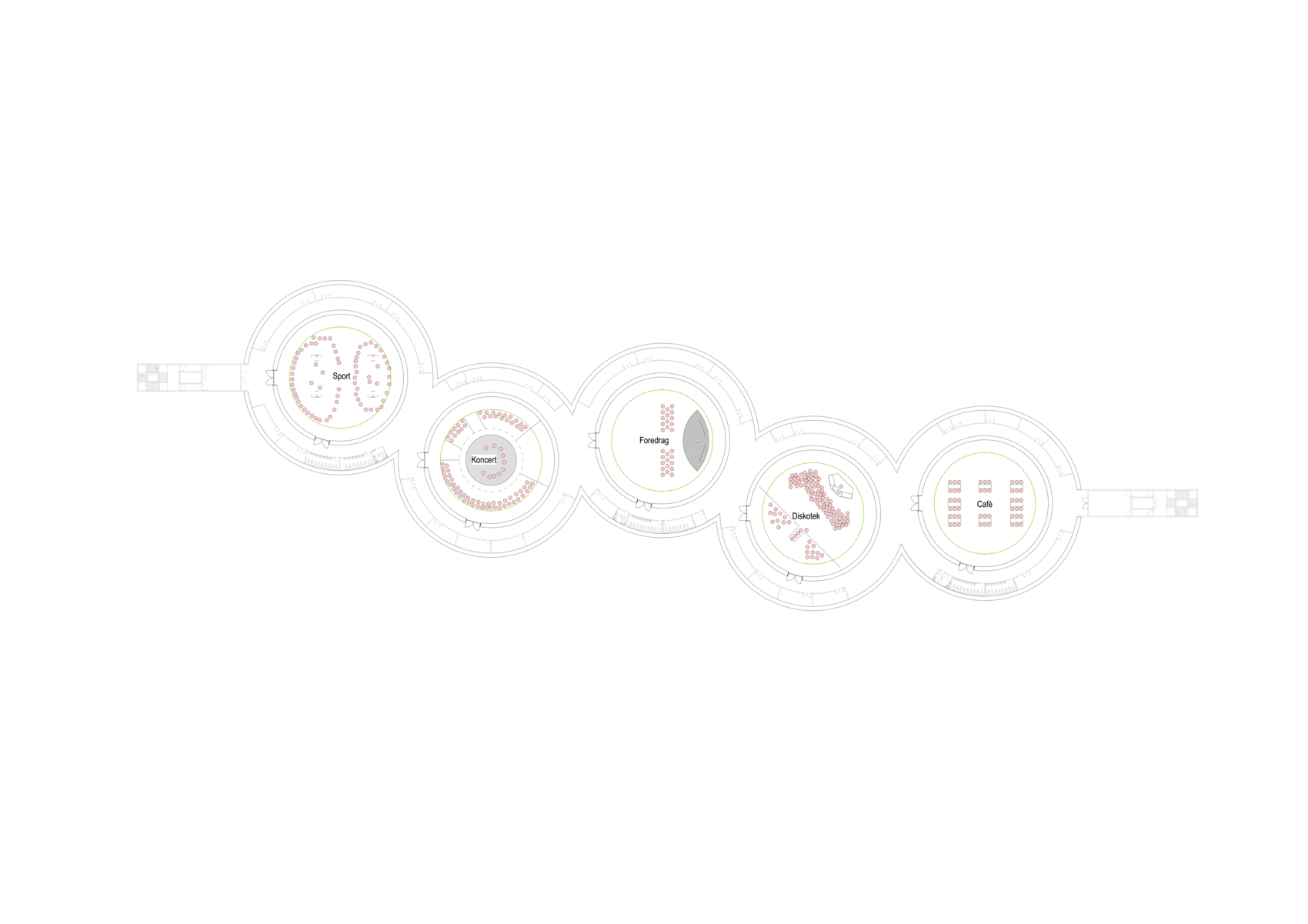 Drawing: possible peacetime functions of a shelter