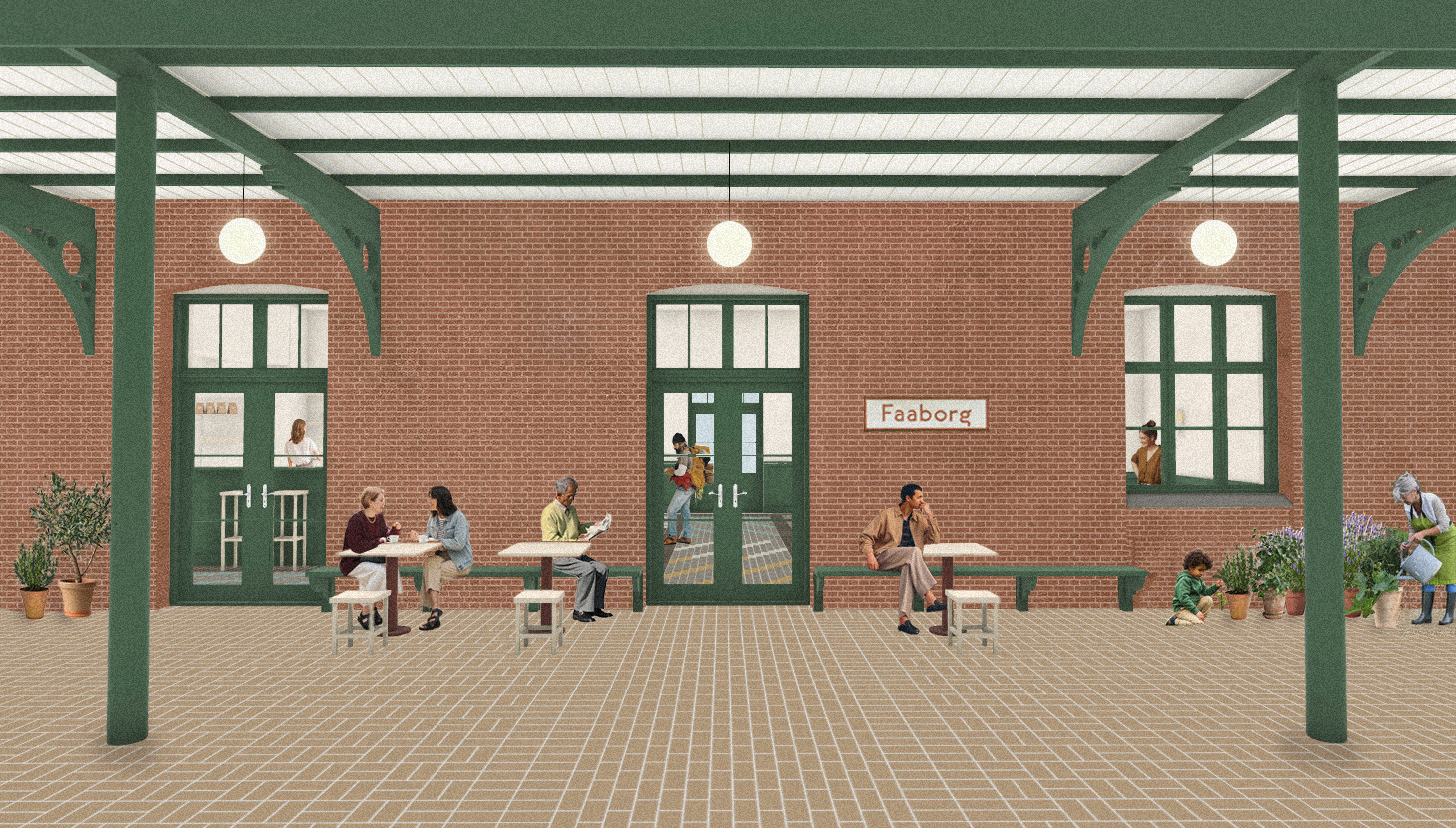 Visualization of south facade 