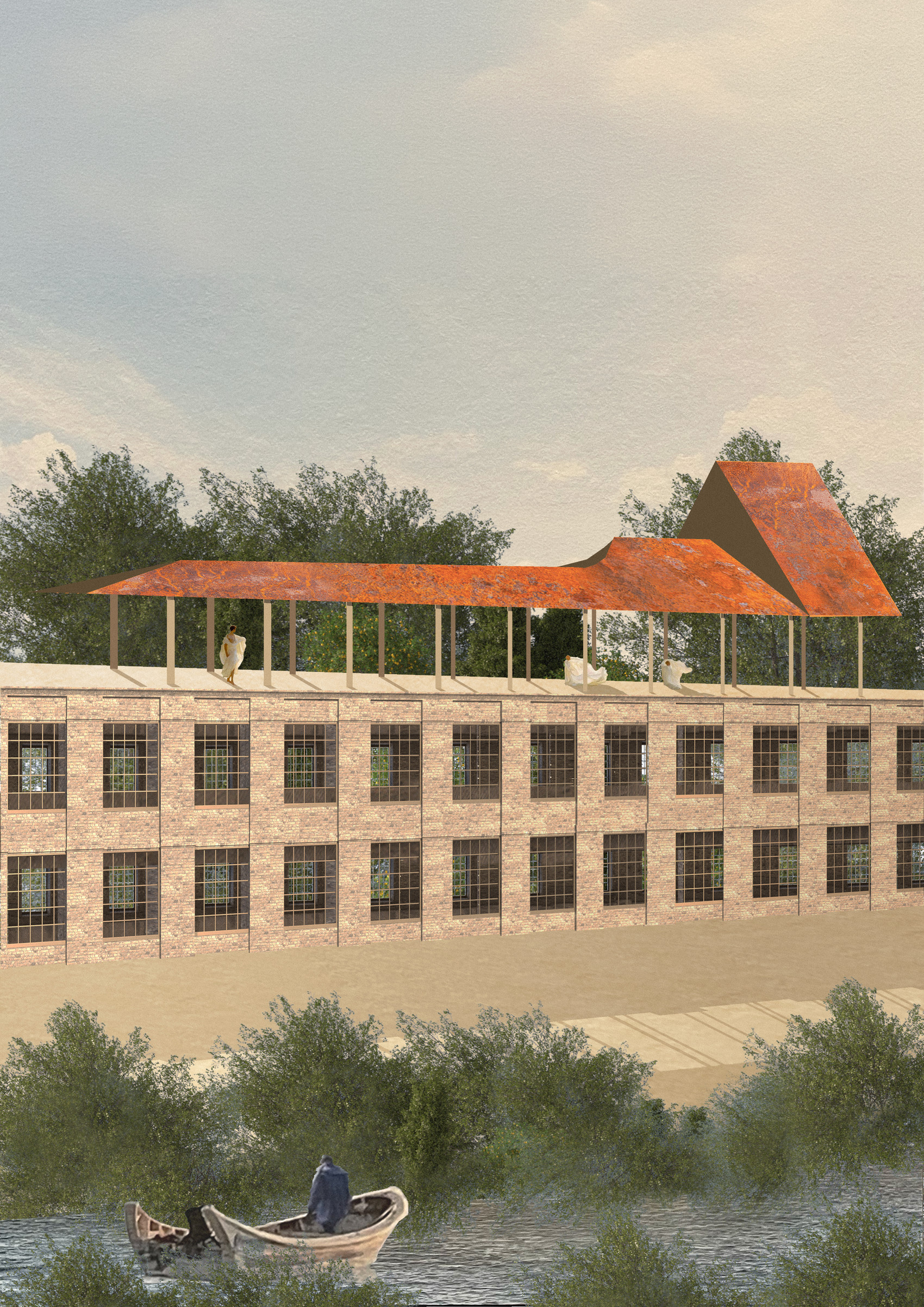 Reinterpretation of vernacular roof structures 